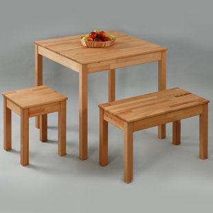 Kompakter Esstisch Für 2 - Homcom 3 Teilige Essgruppe Sitzgruppe